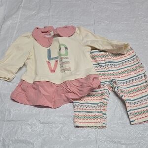 Little Wonders Pink and Cream Kids Matching Set